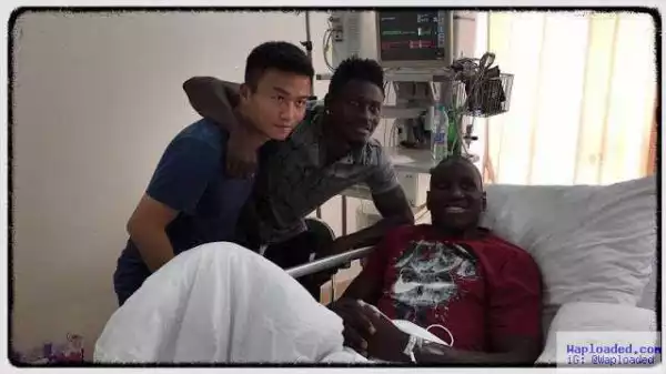 Obfemi Martins Visits Injured Demba Ba In Hospital – See Exclusive Photos